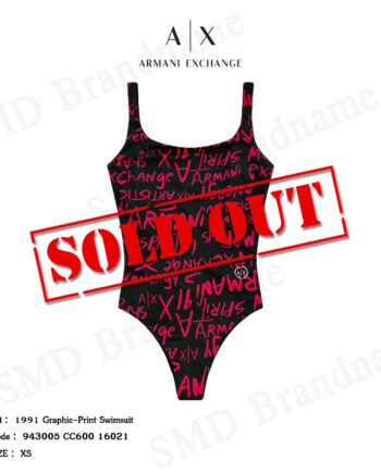Armani Exchange ชุดว่ายน้ำ รุ่น 1991 Graphic-Print Swimsuit Code: 943005 CC600 16021