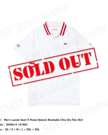 Lacoste เสื้อโปโล รุ่น Men's Lacoste Sport X Novak Djokovic Breathable Ultra-dry Polo Shirt Code: DH9615 10 B6C