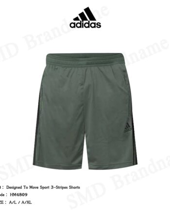 Adidas กางเกงขาสั้น รุ่น Designed To Move Sport 3-Stripes Shorts Code: HM4809