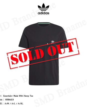 Adidas เสื้อยืดคอกลม รุ่น Essentials+ Made With Hemp Tee Code: HR8623