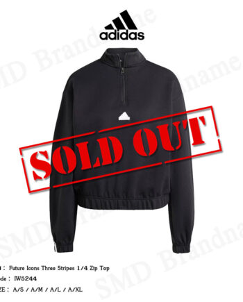 Adidas เสื้อสเวตเตอร์แขนยาว รุ่น Future Icons Three Stripes 1/4 Zip Top Code: IW5244