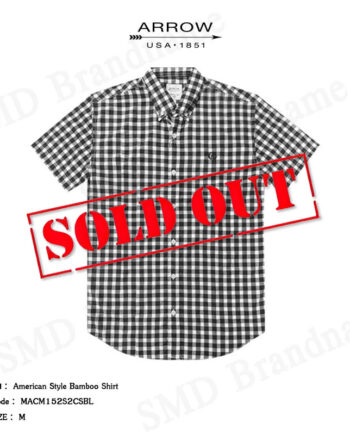 Arrow เสื้อเชิ้ตแขนสั้น รุ่น  American Style Bamboo Shirt Code: MACM152S2CSBL