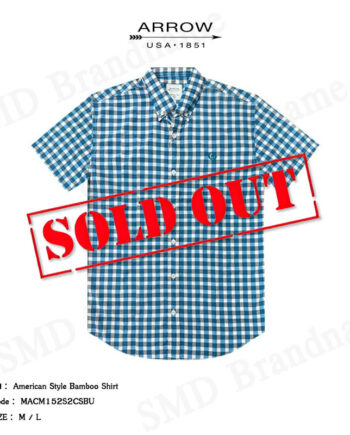Arrow เสื้อเชิ้ตแขนสั้น รุ่น  American Style Bamboo Shirt Code: MACM152S2CSBU