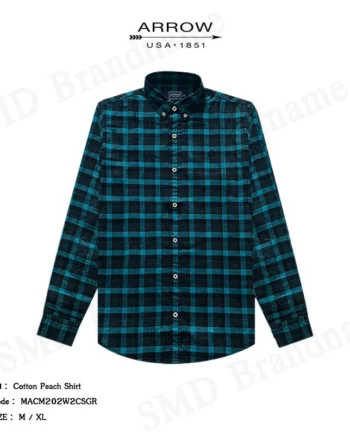 Arrow เสื้อเชิ้ตแขนยาว รุ่น Cotton Peach Shirt Code: MACM202W2CSGR