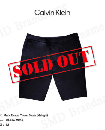 CK Calvin Klein กางเกงขาสั้น รุ่น Men's Relaxed Trouser Shorts (Midnight) Code: 2655W M243