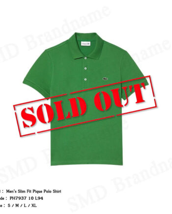 Lacoste เสื้อโปโลชาย รุ่น Men’s Slim Fit Pique Polo Shirt Code: PH7937 10 L94