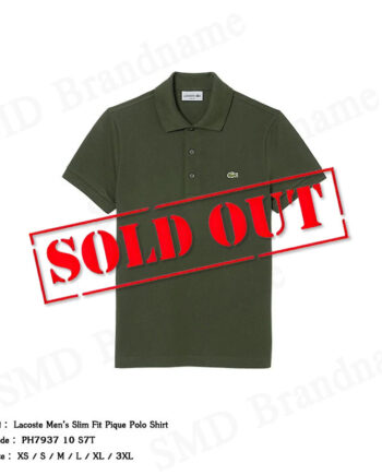 Lacoste เสื้อโปโลชาย รุ่น Lacoste Men’s Slim Fit Pique Polo Shirt Code: PH7937 10 S7T