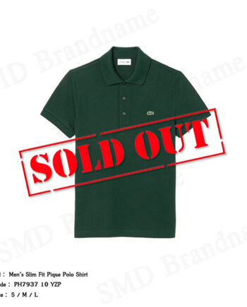 Lacoste เสื้อโปโลชาย รุ่น Men’s Slim Fit Pique Polo Shirt Code: PH7937 10 YZP