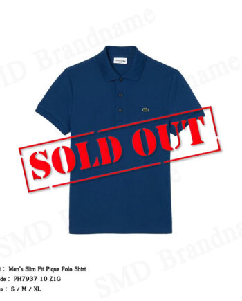 Lacoste เสื้อโปโลชาย รุ่น Men’s Slim Fit Pique Polo Shirt Code: PH7937 10 Z1G