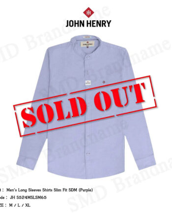 John Henry เสื้อเชิ้ตแขนยาว รุ่น Men's Long Sleeves Shirts Slim Fit SDM (Purple) Code: JH S524MSLSM65