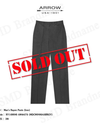 Arrow กางเกงสแล็ค ขายาว ทำงาน รุ่น Man's Rayon Pants (Iron) Code: RY10890 AM4475 (MDCM990A5BRGY)
