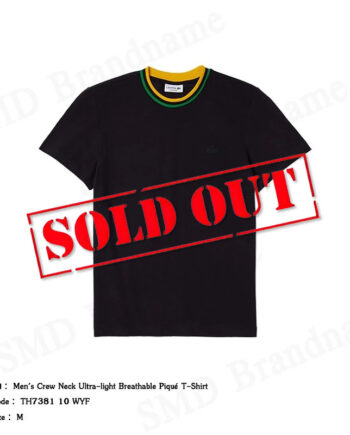 Lacoste เสื้อยืดคอกลม รุ่น Men's Crew Neck Ultra-light Breathable Pique T-shirt Code: TH7381 10 WYF
