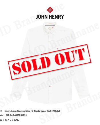 John Henry เสื้อเชิ้ตแขนยาว รุ่น Men's Long Sleeves Slim Fit Shirts Super Soft (White) Code: JH S424MSLSM61