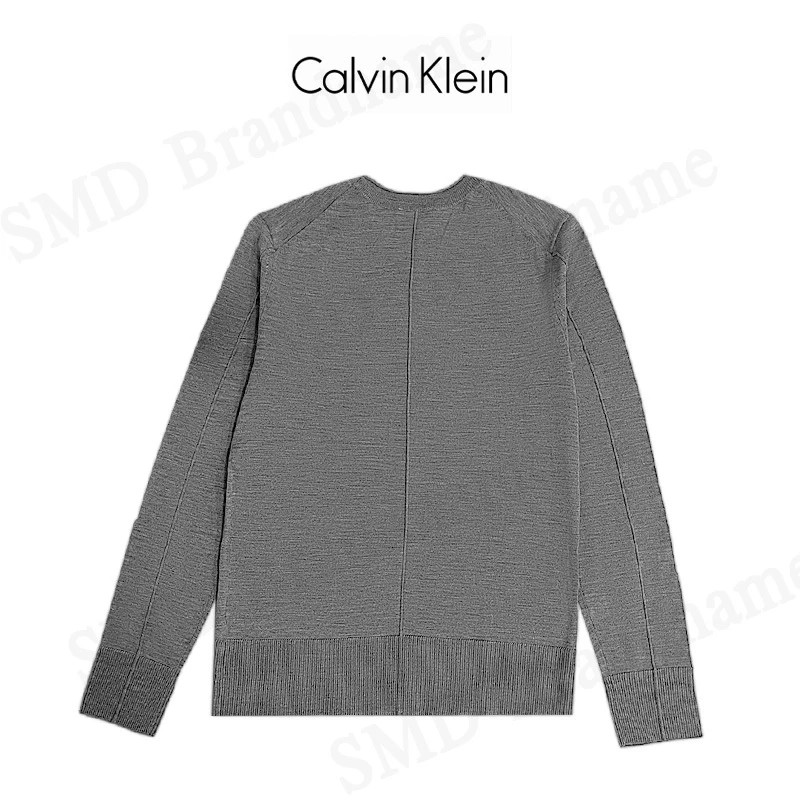 CK Calvin Klein เสื้อสเวตเตอร์แขนยาว รุ่น Women Classic Crewneck Sweatshirt (Grey) Code: 0010S M802TC