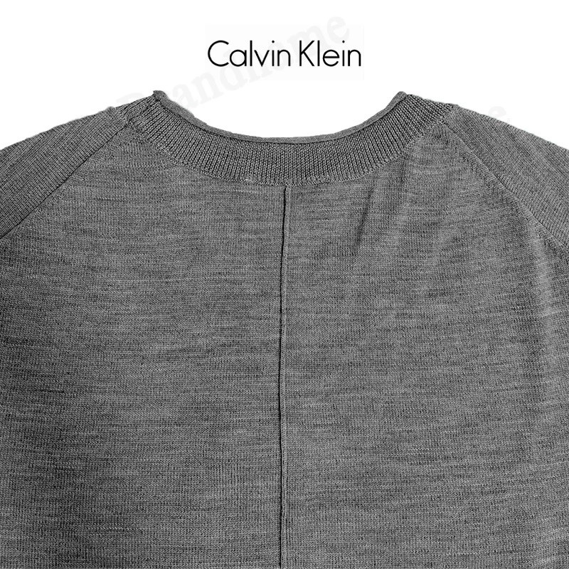 CK Calvin Klein เสื้อสเวตเตอร์แขนยาว รุ่น Women Classic Crewneck Sweatshirt (Grey) Code: 0010S M802TC