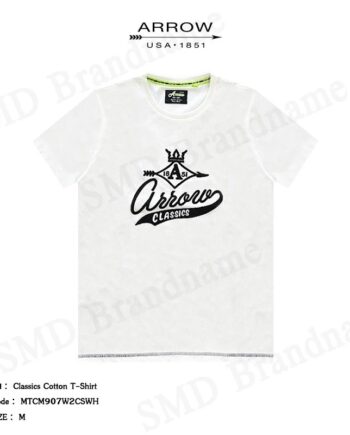 Arrow เสื้อยืดคอกลม รุ่น Classics Cotton T-Shirt Code: MTCM907W2CSWH