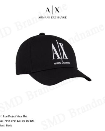 Armani Exchange หมวกแก็ป รุ่น Icon Project Visor Hat Code: 944170 1A170 00121