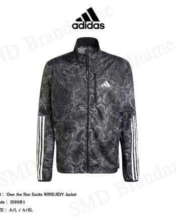Adidas เสื้อแจ็คเก็ต รุ่น Own The Run Excite WIND.RDY Jacket Code: IS9581