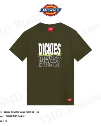 Dickies เสื้อยืดคอกลม รุ่น Jersey Graphic Logo Print SS Tee Code: DK007335A761
