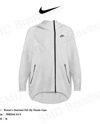 Nike เสื้อสเวตเตอร์แขนยาว รุ่น Women's Oversized Full-Zip Hoodie Cape Code: FB8244 013