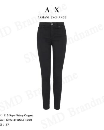 Armani Exchange กางเกงยีนส์ รุ่น J10 Super Skinny Cropped Code: 6RYJ10 Y2VLZ 1200