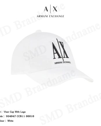 Armani Exchange หมวกแก็ป รุ่น Visor Cap With Logo Code: 954047 CC811 00010