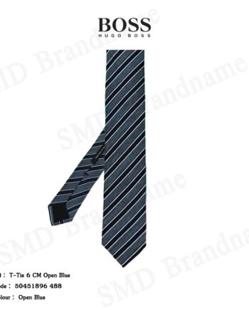 Hugo Boss เนคไทผู้ชาย รุ่น T-Tie 6 CM Open Blue Code: 50451896 488