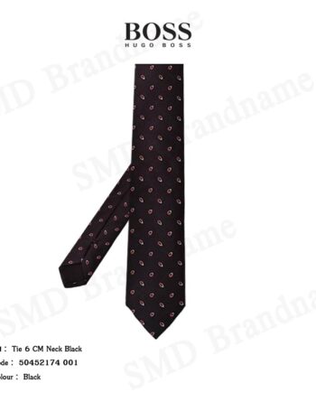 Hugo Boss เนคไทผู้ชาย รุ่น Tie 6 CM Neck Black Code: 50452174 001
