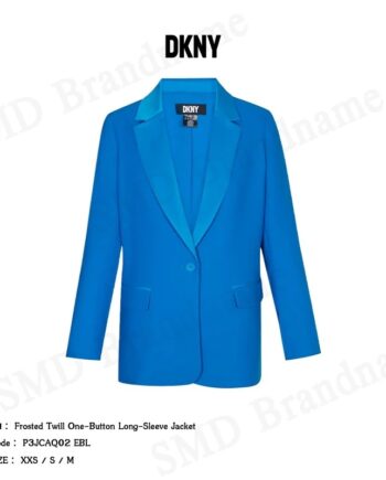 DKNY เสื้อสูท รุ่น Frosted Twill One-Button Long-Sleeve Jacket Code: P3JCAQ02 EBL