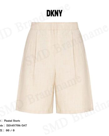 DKNY กางเกงขาสั้น รุ่น Pleated Shorts Code: D2A4V706 OAT