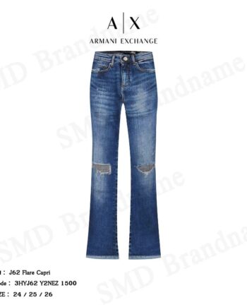 Armani Exchange กางเกงยีนส์ รุ่น J62 Flare Capri Code: 3HYJ62 Y2NEZ 1500