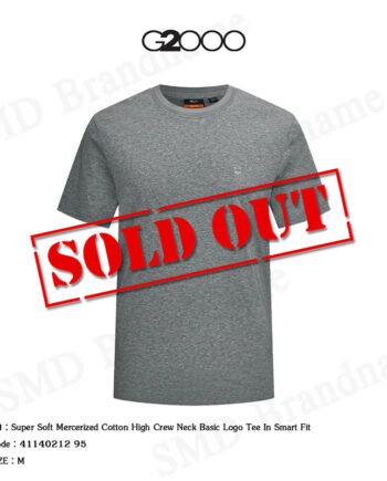 G2000 เสื้อยืดคอกลม รุ่น Super Soft Mercerized Cotton High Crew Neck Basic Logo Tee In Smart Fit Code: 41140212 95