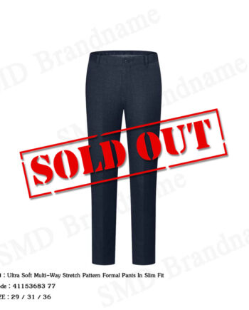 G2000 กางเกงสแล็คผู้ชาย ขายาว ทำงาน รุ่น Ultra Soft Multi-Way Stretch Pattern Formal Pants In Slim Fit Code: 4115368377