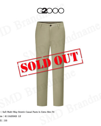 G2000 กางเกงสแล็ค ขายาว ทำงาน รุ่น Soft Multi-Way Stretch Casual Pants In Extra Slim Fit Code: 41162045 12