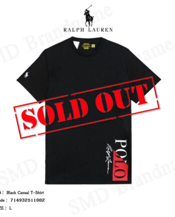 Polo Ralph Lauren เสื้อยืดคอกลม รุ่น Black Casual T-Shirt Code: 714932511002