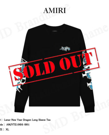Amiri เสื้อยืดคอกลมแขนยาว รุ่น Lunar New Year Dragon Long Sleeve Tee Code: AMJYTE1005 001