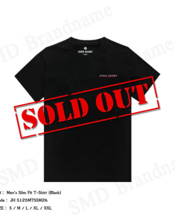John Henry เสื้อยืดคอกลมผู้ชาย รุ่น Men's Slim Fit T-Shirt (Black) Code: JH S125MTSSM26