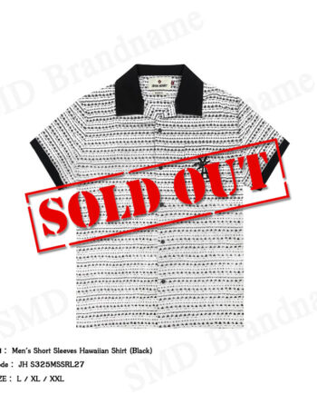 John Henry เสื้อเชิ้ตแขนสั้นผู้ชาย รุ่น Men's Short Sleeves Hawaiian Shirt (Black) Code: JH S325MSSRL27