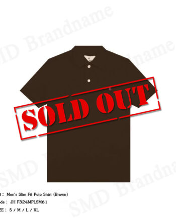 John Henry เสื้อโปโลผู้ชาย รุ่น Men's Slim Fit Polo Shirt (Brown) Code: JH F324MPLSM61