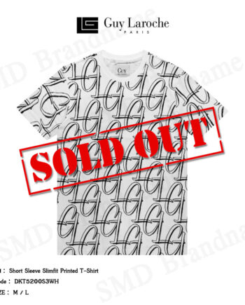 Guy Laroche เสื้อยืดคอกลมชาย รุ่น Short Sleeve Slimfit Printed T-Shirt Code: DKT5200S3WH