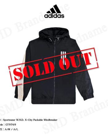 Adidas เสื้อแจ็คเก็ตแขนยาว รุ่น Sportswear W.N.D. X-City Packable Windbreaker Code: GT9769