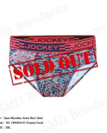 Jockey กางเกงชั้นในผู้ชาย รุ่น Sport Microfiber Active Men's Brief Code: KU 19942419 (Tropical Coral)