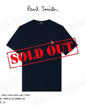 PS Paul Smith เสื้อยืดคอกลม รุ่น Men's Cotton Zebra Logo T-Shirt Code: M2R 011R SZEBRA 49