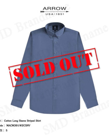 Arrow เสื้อเชิ้ตแขนยาว รุ่น Cotton Long Sleeve Striped Shirt Code: MACS7B2W1BSNV