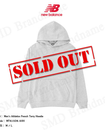New Balance เสื้อสเวตเตอร์แขนยาว รุ่น Men's Athletics French Terry Hoodie Code: MT41534 AHH