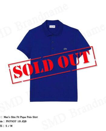 Lacoste เสื้อโปโลชาย รุ่น Men’s Slim Fit Pique Polo Shirt Code: PH7937 10 JQ0