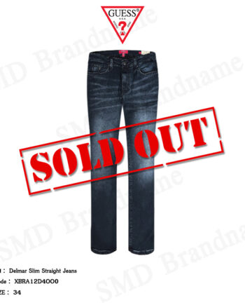 Guess กางเกงยีนส์ขายาว รุ่น Delmar Slim Straight Jeans Code: XBRA12D4OO0