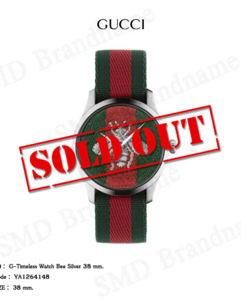 Gucci นาฬิกาข้อมือ รุ่น G-Timeless Watch Bee Silver 38 mm. Code: YA1264148