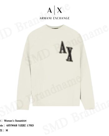Armani Exchange เสื้อสเวตเตอร์แขนยาว รุ่น Women's Sweatshirt Code: 6RYM48 YJEBZ 1783