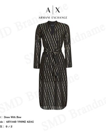 Armani Exchange ชุดเดรส รุ่น Dress With Bow Code: 6RYA40 YN9MZ 42AG